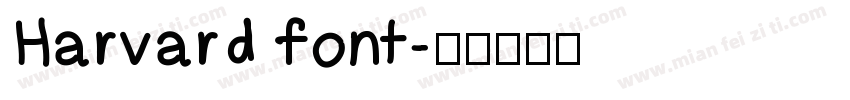 Harvard font字体转换